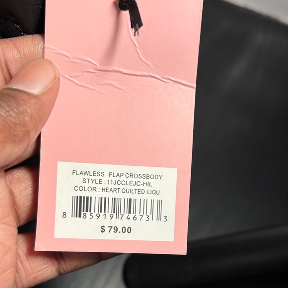 Juicy Couture Black Heart Quilted Crossbody Bag - Picture 4 of 5